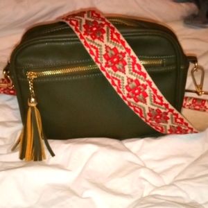 leather guitar strap Cross body